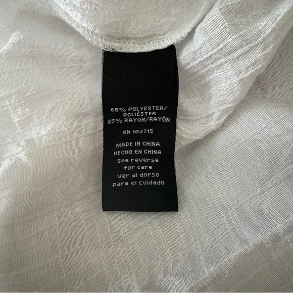 Zac & Rachel white flowy ruched blouse - Picture 6 of 6